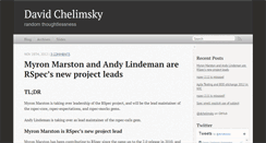 Desktop Screenshot of blog.davidchelimsky.net
