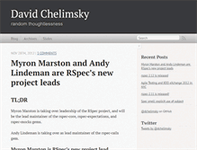 Tablet Screenshot of blog.davidchelimsky.net